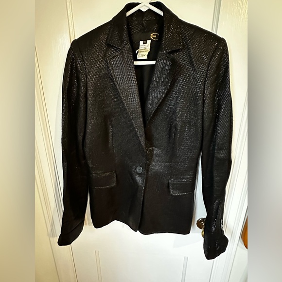 Just Cavalli Jackets & Blazers - Just Cavalli Black Tailored Blazer with Notched Lapels